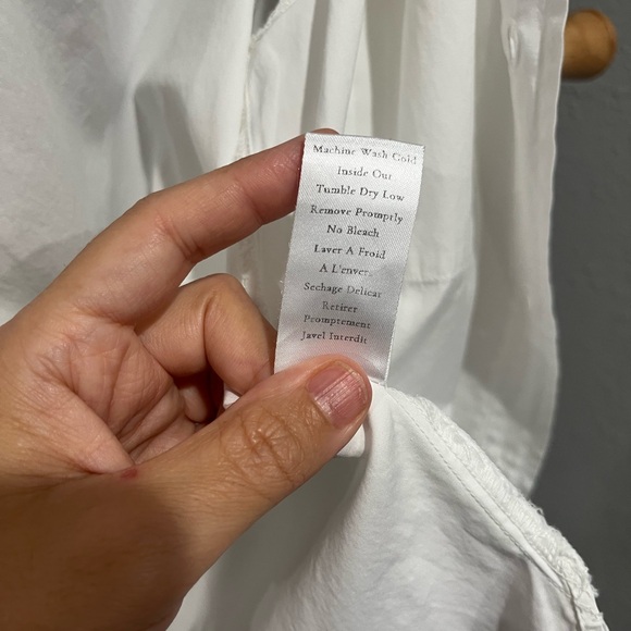 Frank & Eileen SILVIO Untuckable Button-Up Shirt SUPERLUXE in Small - Picture 14 of 16